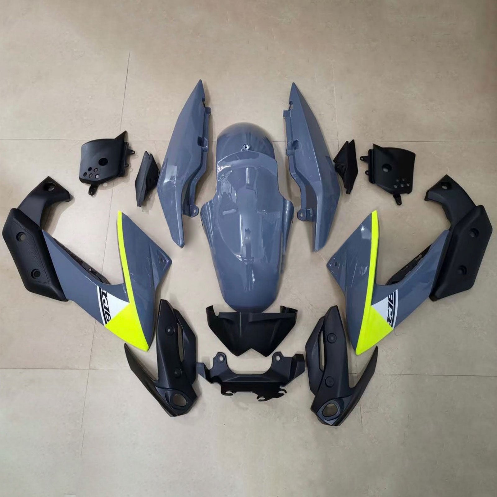 Kit carena Amotopart 2009-2012 XJ6 Yamaha grigio e giallo