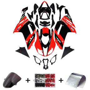 Amotopart Kawasaki ZX6R 636 2013-2018 Black&Red Fairing Kit