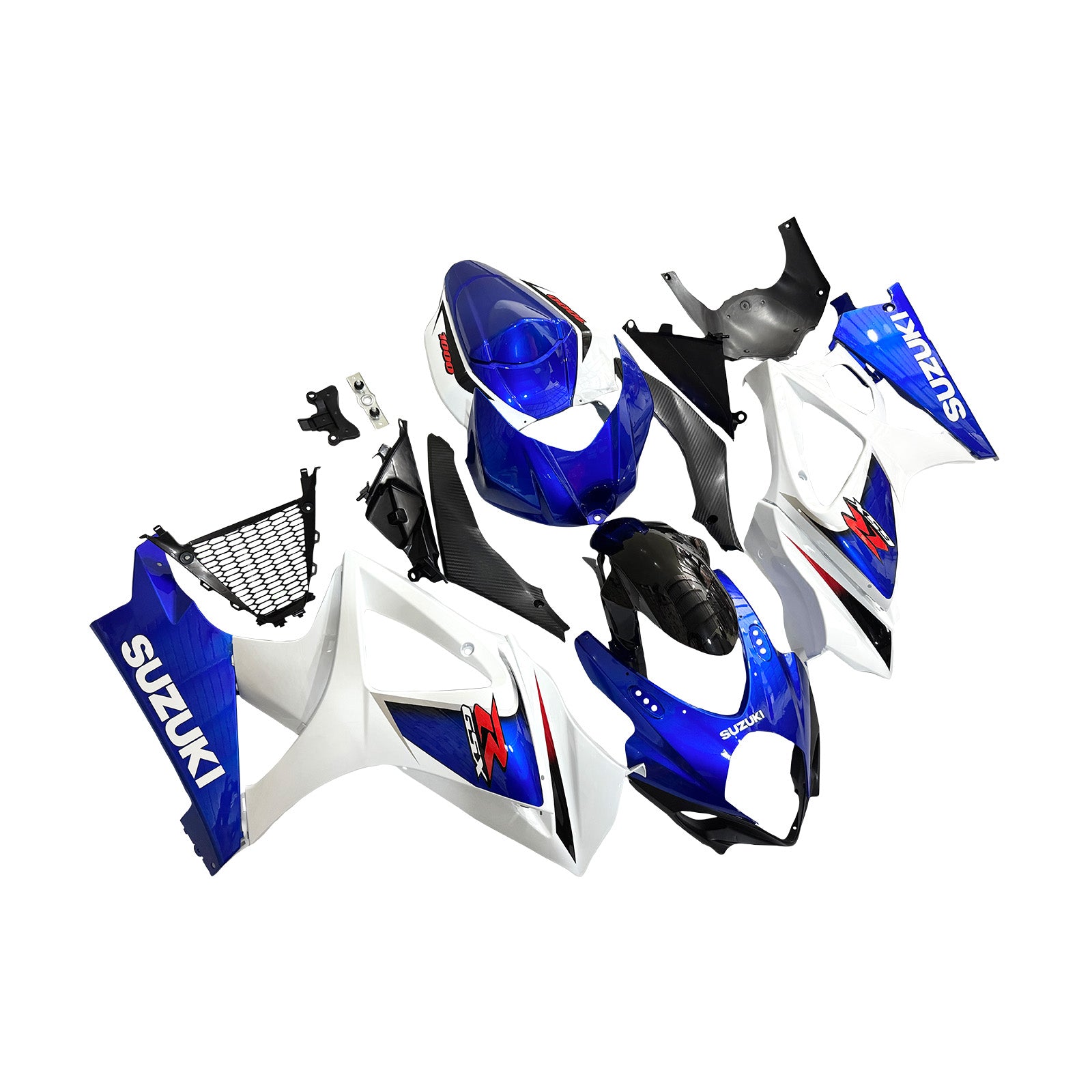 Amotopart 2007-2008 Suzuki GSXR1000 Blue White Black Fairing Kit