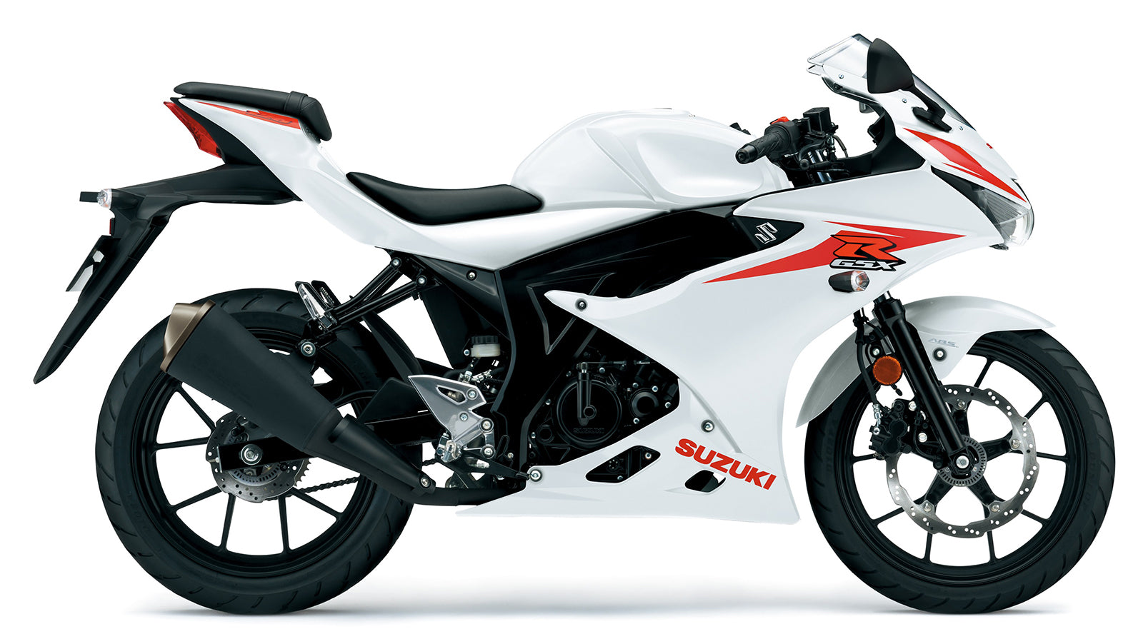 Amotopart 2017-2024 Suzuki GSX-R125 White Red Fairing Kit (Only suitable for the US version)