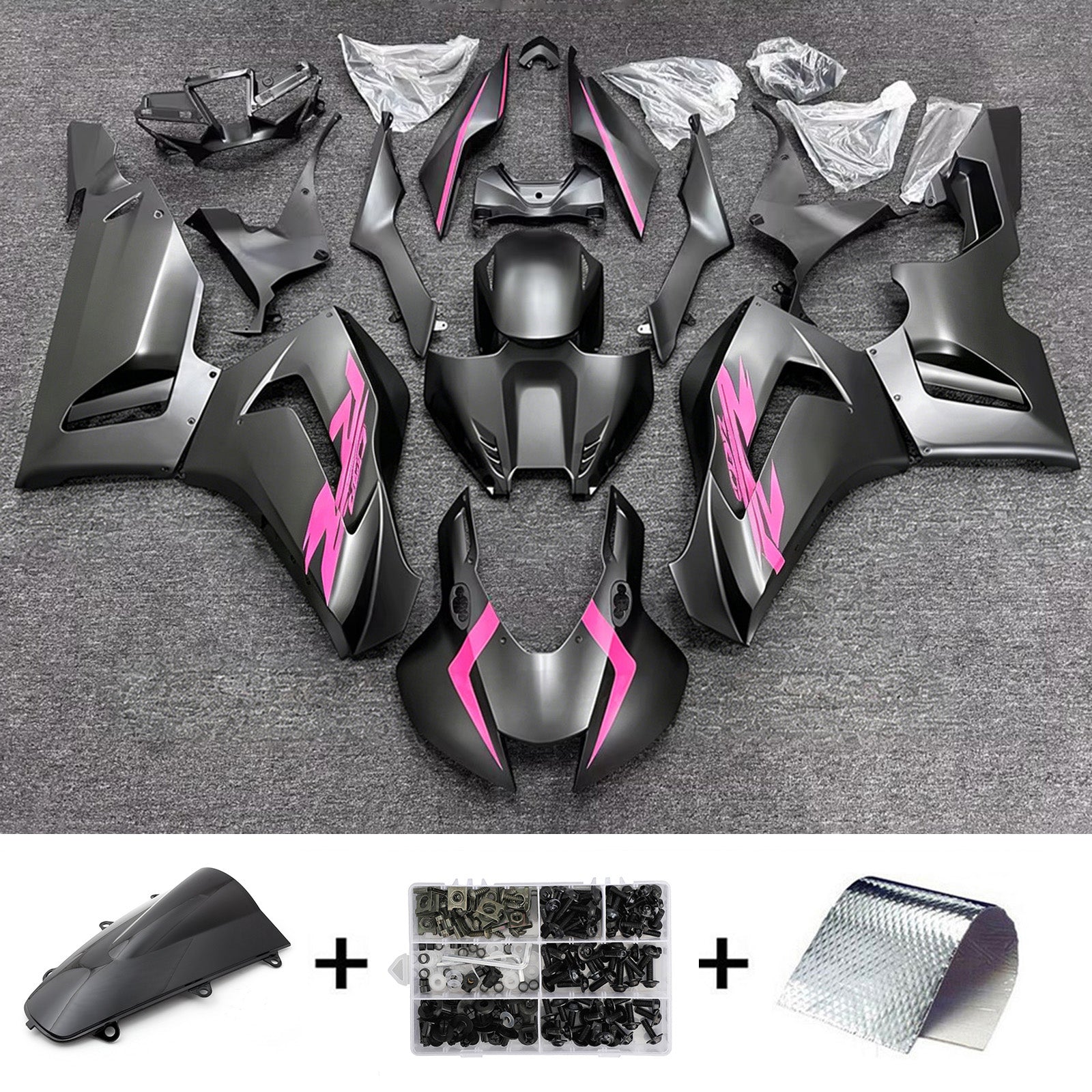 Amotopart 2020-2023 Honda CBR1000RR-R Matt Black Fairing Kit