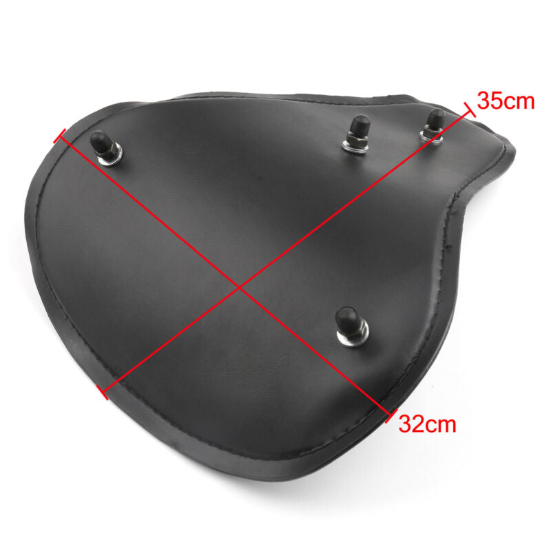 Solo Leather AU Slim Large For Custom Black Bobber Seat Chopper