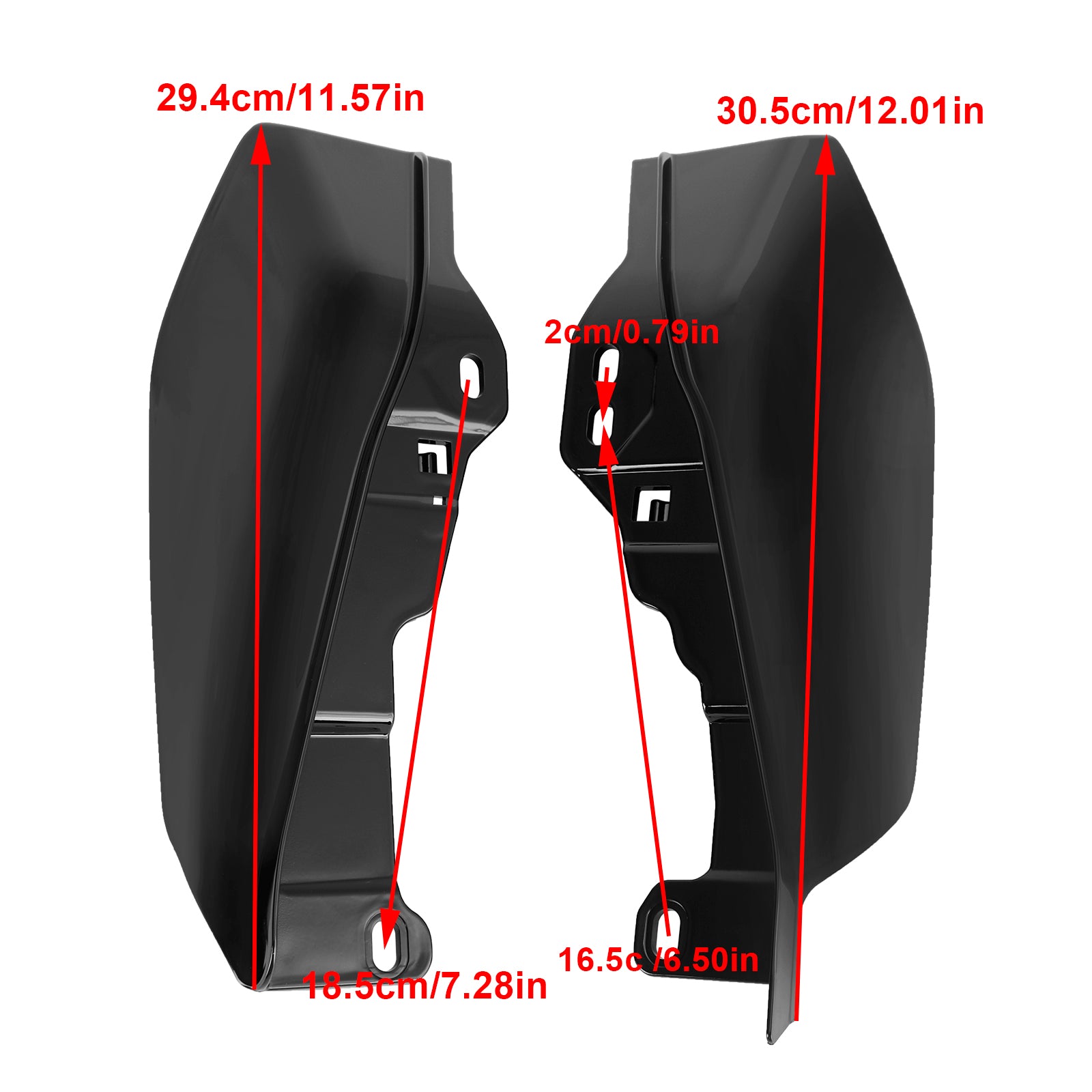 17-20 Street Glide Road King Road Glide Mid-Frame Air Heat Deflector