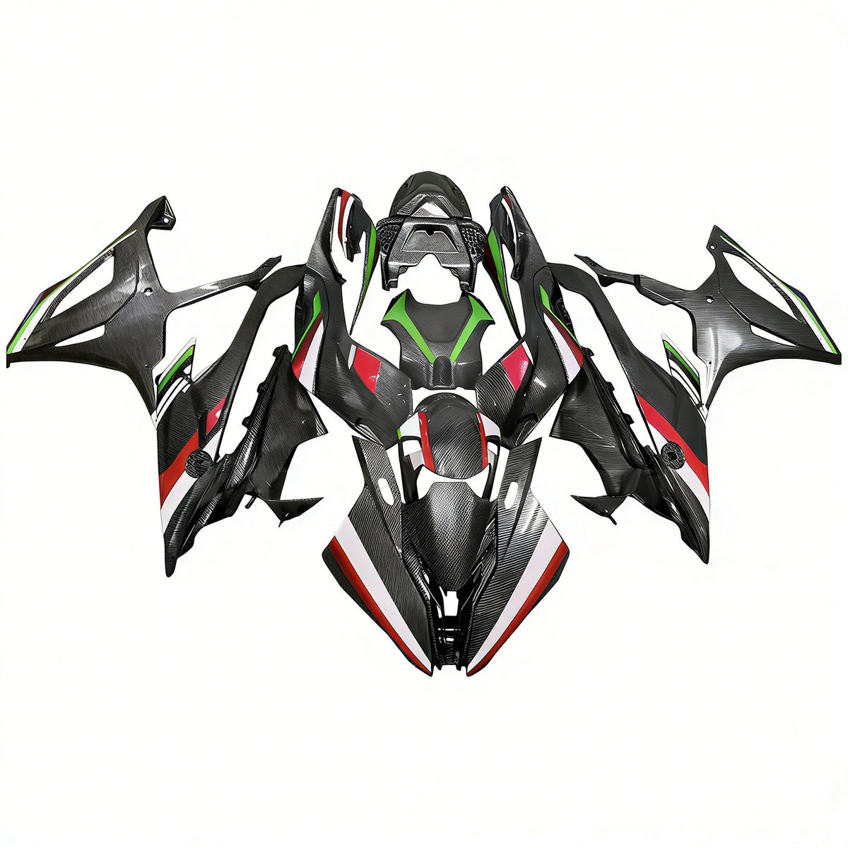 Amotopart 2019-2022 BMW M1000RR S1000RR Carbon Fiber Pattern Fairing Kit