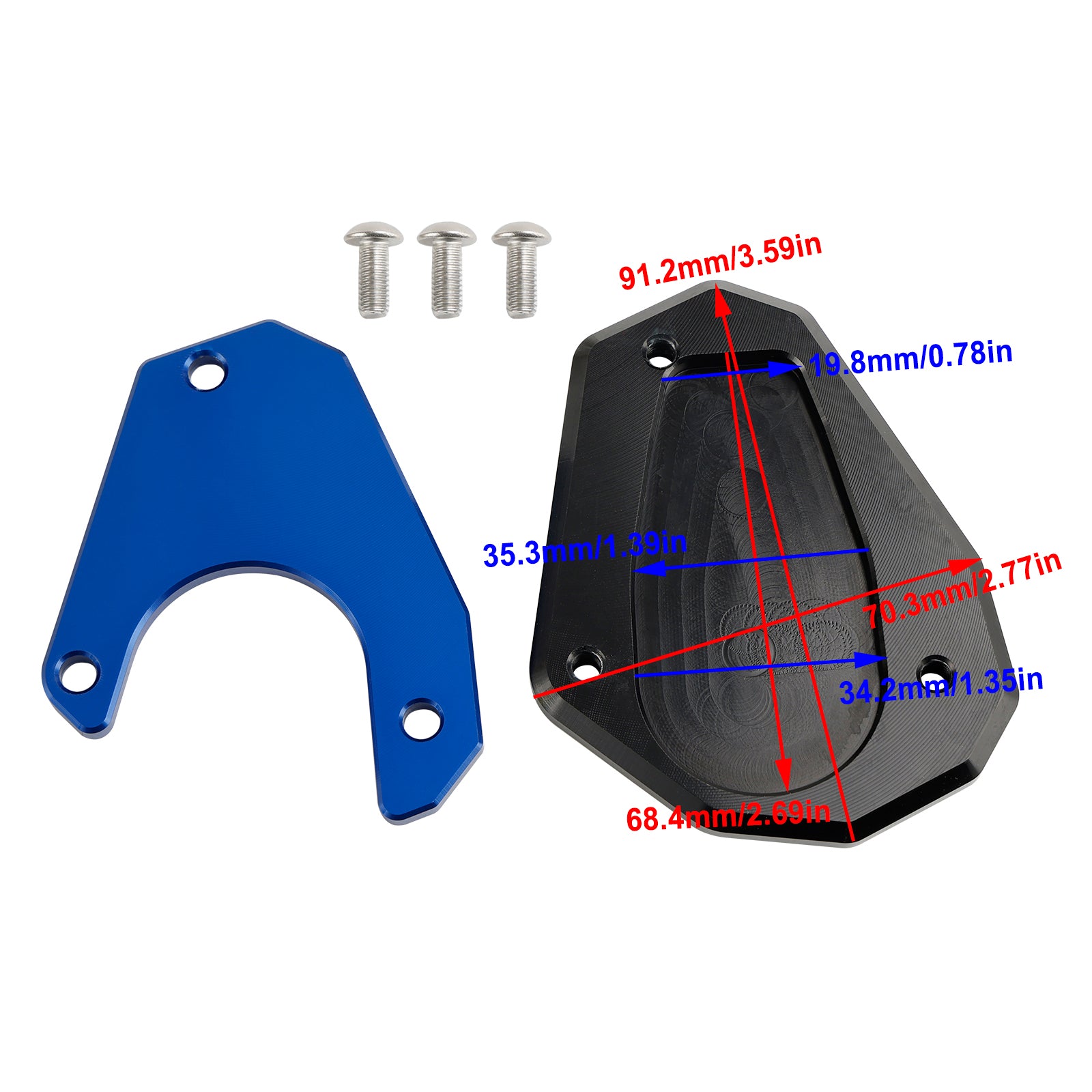 Motorcycle Kickstand Enlarge Plate Pad fit for Husqvarna norden 901 2022-2023