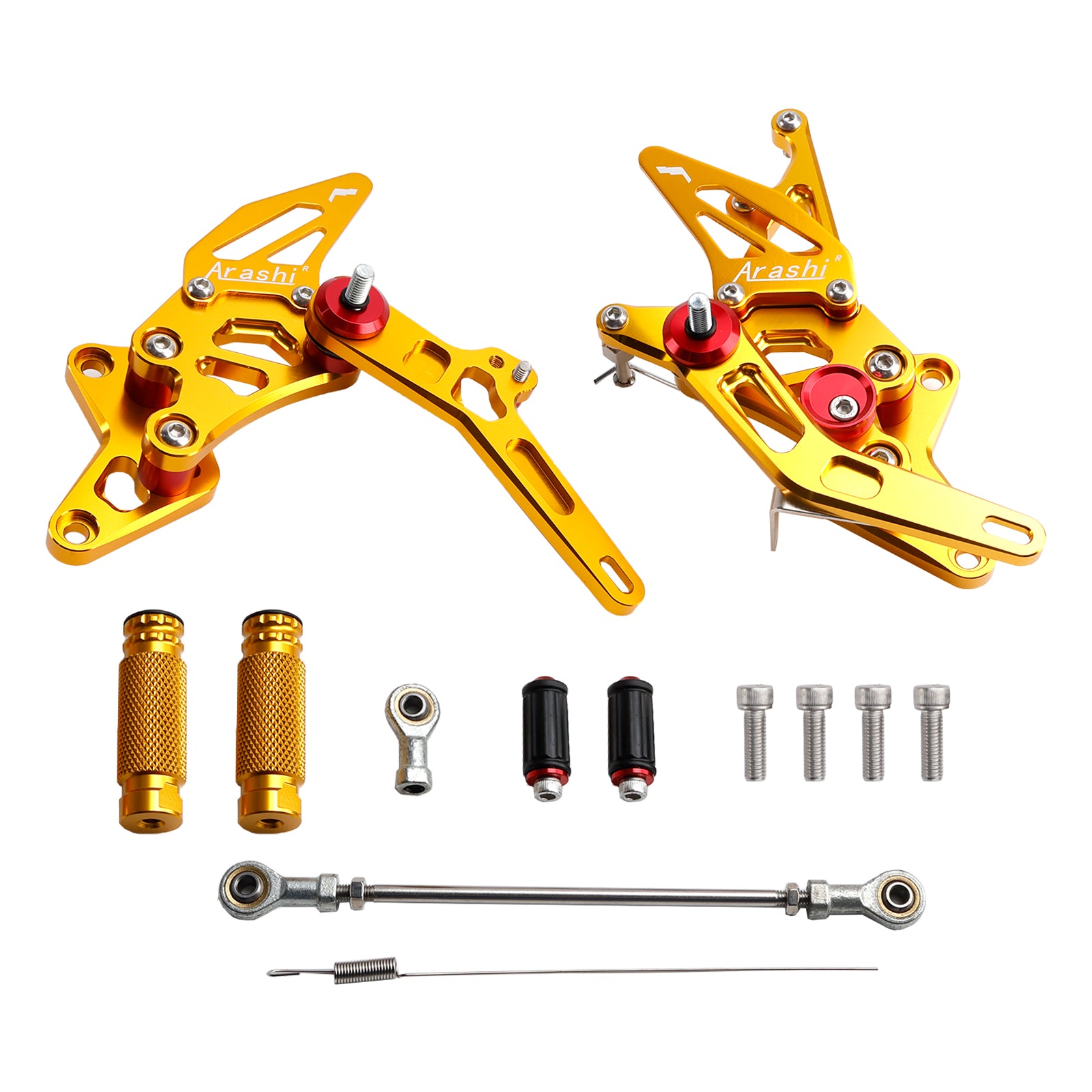 1999-2020 Suzuki Hayabusa GSX1300R CNC Gold Rearsets Footpegs Footrest