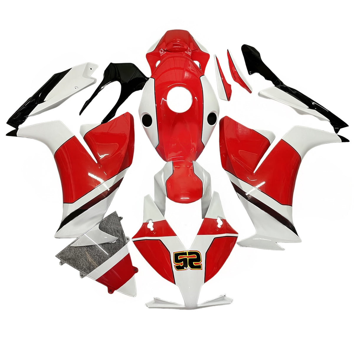 Amotopart 2012-2016 Honda CBR1000RR Kit de carenado blanco rojo