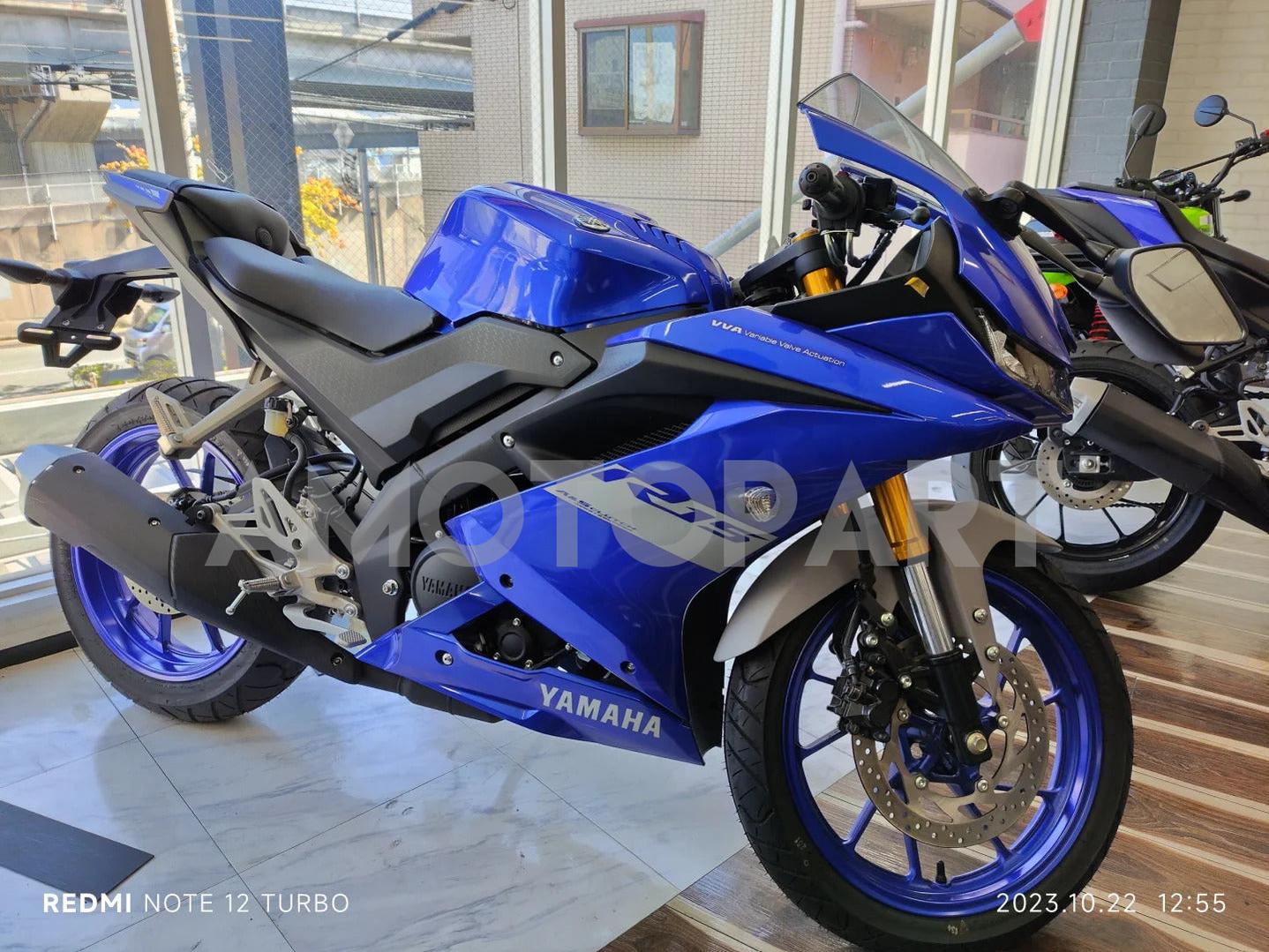 Amotopart 2018-2024  Yamaha YZF R15 Blue Grey Fairing Kit