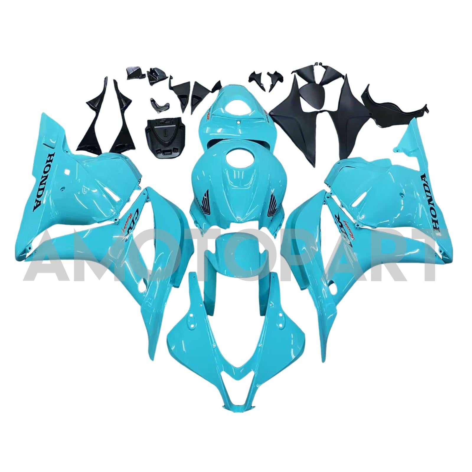 Amotopart 2009-2012 Honda CBR600RR Light Blue Fairing Kit