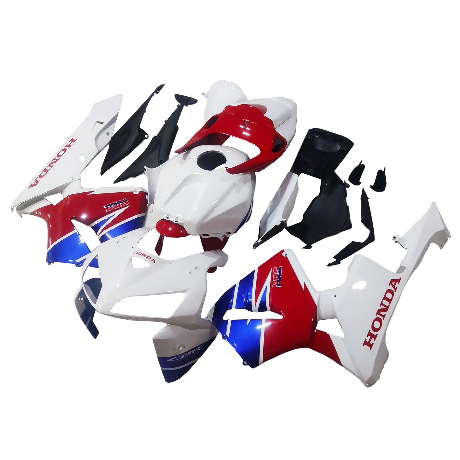 Amotopart 2005-2006 Honda CBR600RR White Red Fairing Kit