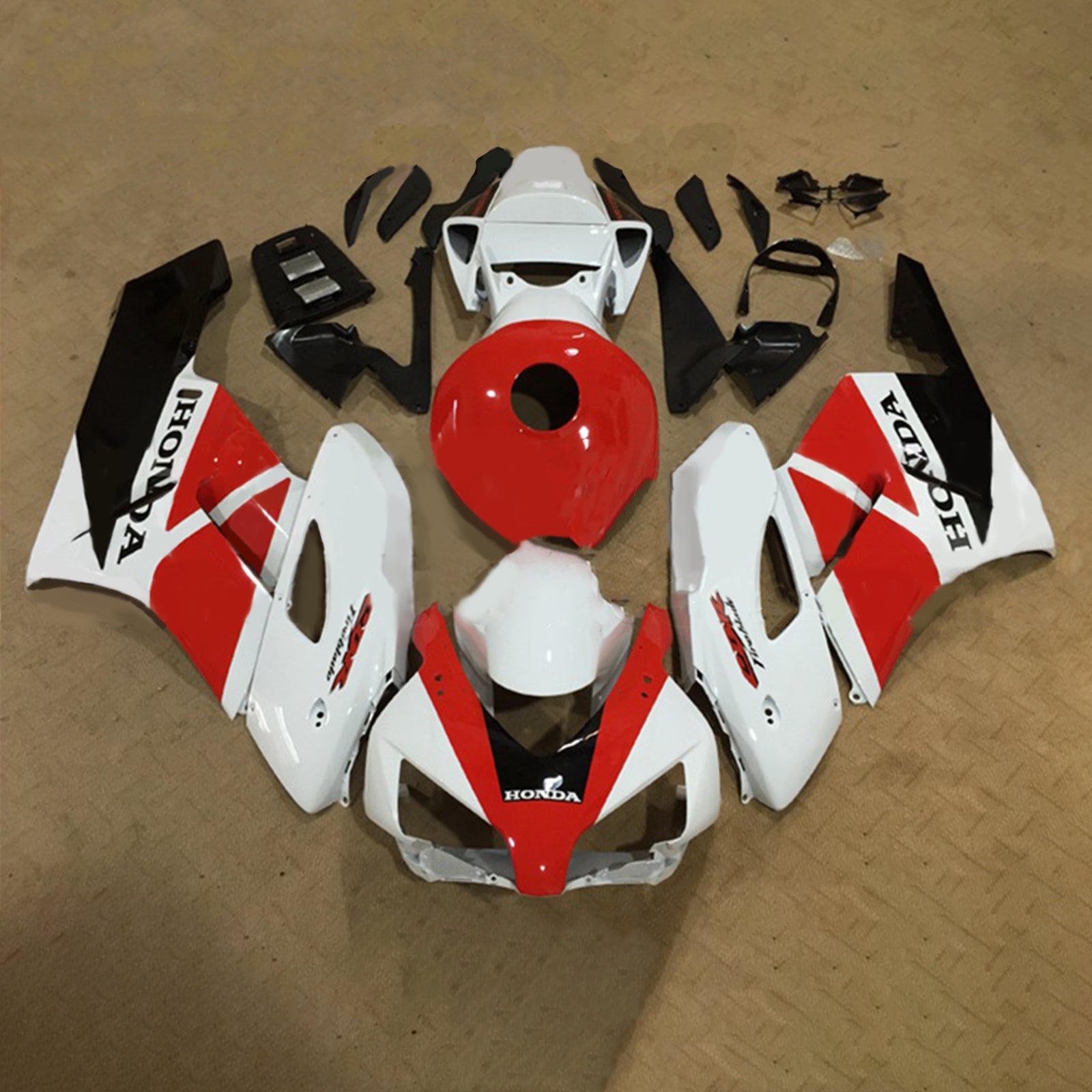 Amotopart 2004-2005 Honda CBR1000RR Red&White Style1 Fairing Kit