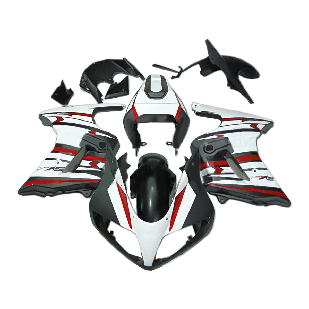 Amotopart 2003-2013 SV650 Suzuki Red&White Fairing Kit