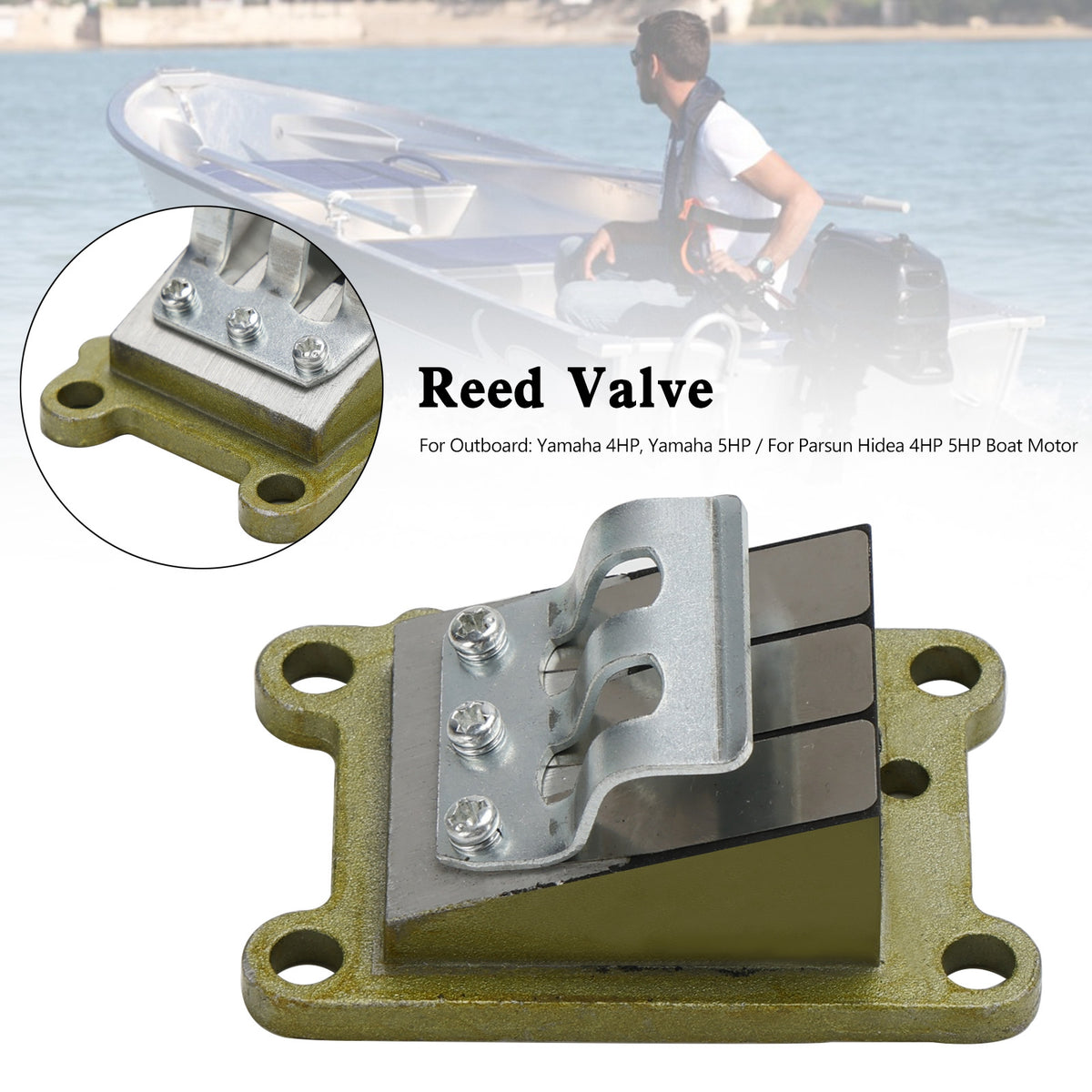 6E0-13610-00 Reed Valve Assy For Yamaha 2 Stroke 4HP 5HP Outboard Motor