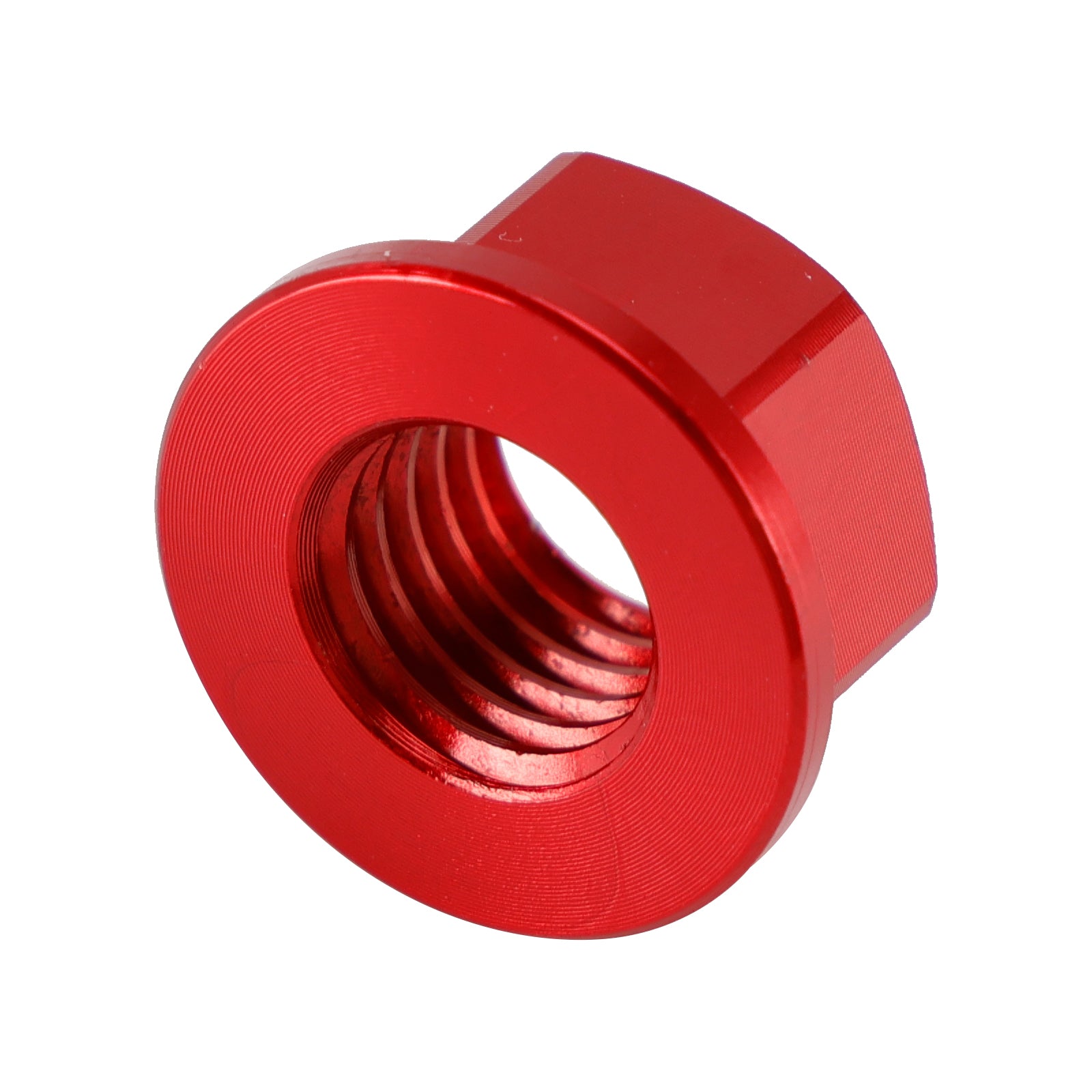 6 Pack Motorcycle Bike Aluminum Rear Sprocket Flange Nuts M10X1.5mm Red