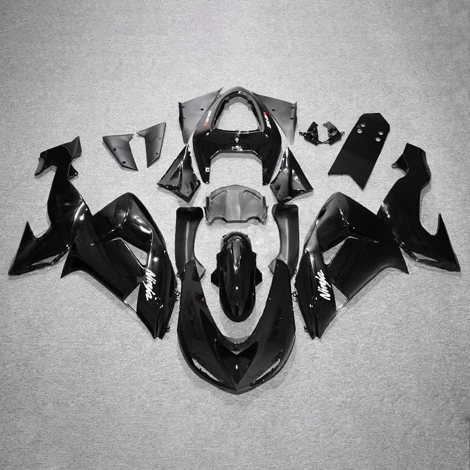 Amotopart 2006-2007 Kawasaki ZX10R Black Fairing Kit