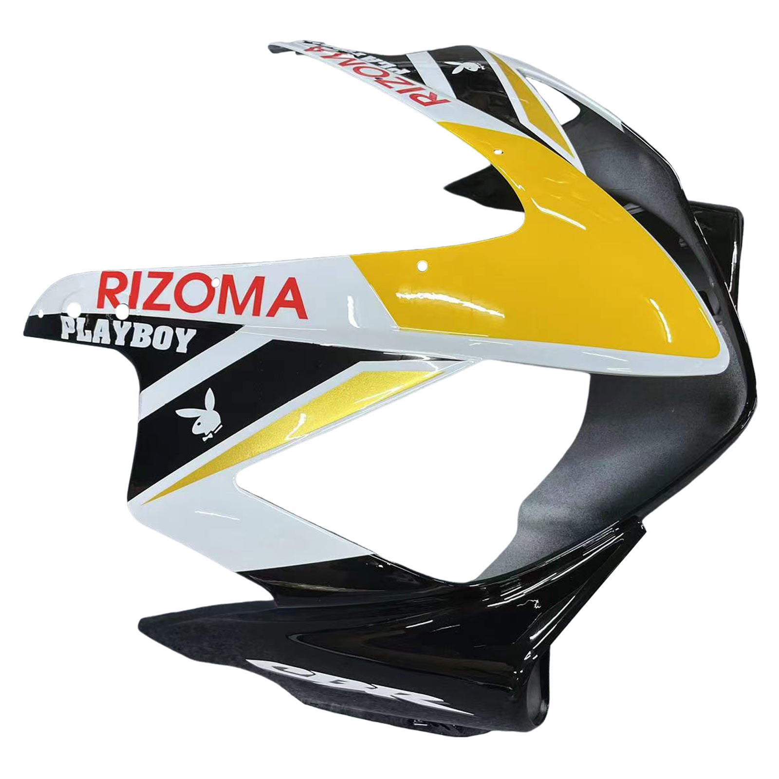 Amotopart 2004-2007 Honda CBR600 F4i White Black Fairing Kit