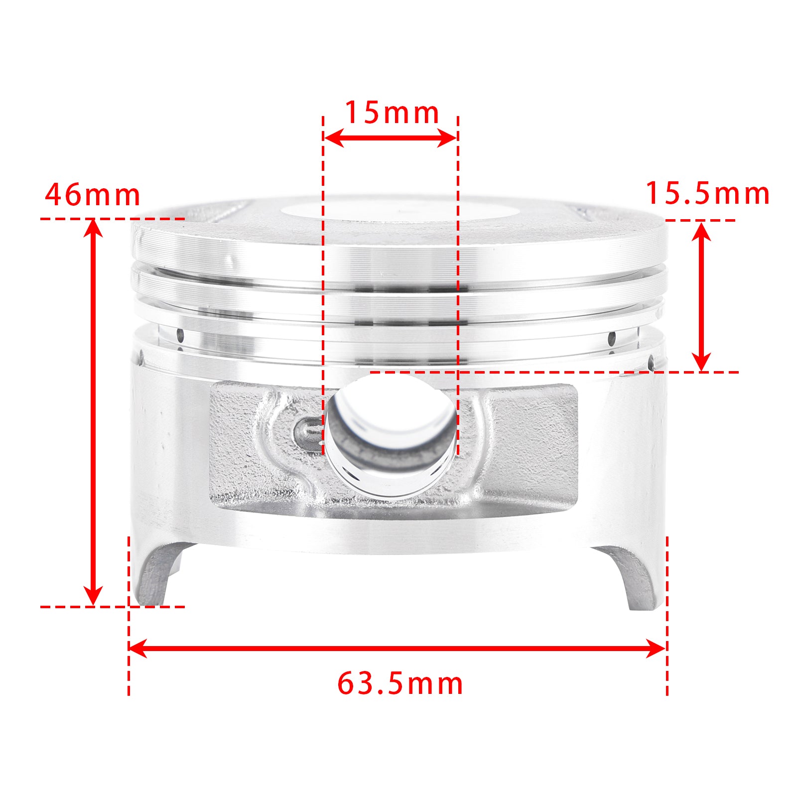 Chinês 200cc ATV Quad Dirt Bike Loncin CG200 Pistão Top End Kit
