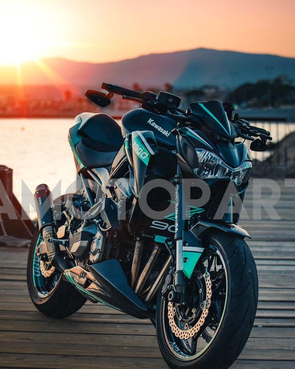 Amotopart Kawasaki 2017-2019 Z900 Emerald Green Fairing Kit