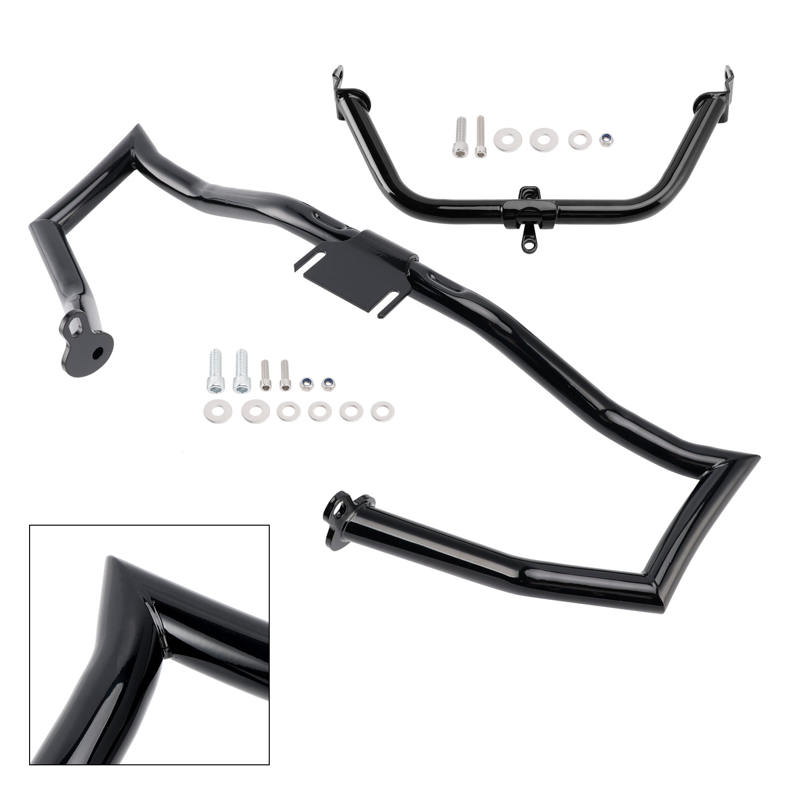 2014-2022 Road Glide  Engine Guard Frame Anti-Crash Bumper Protector Blackb