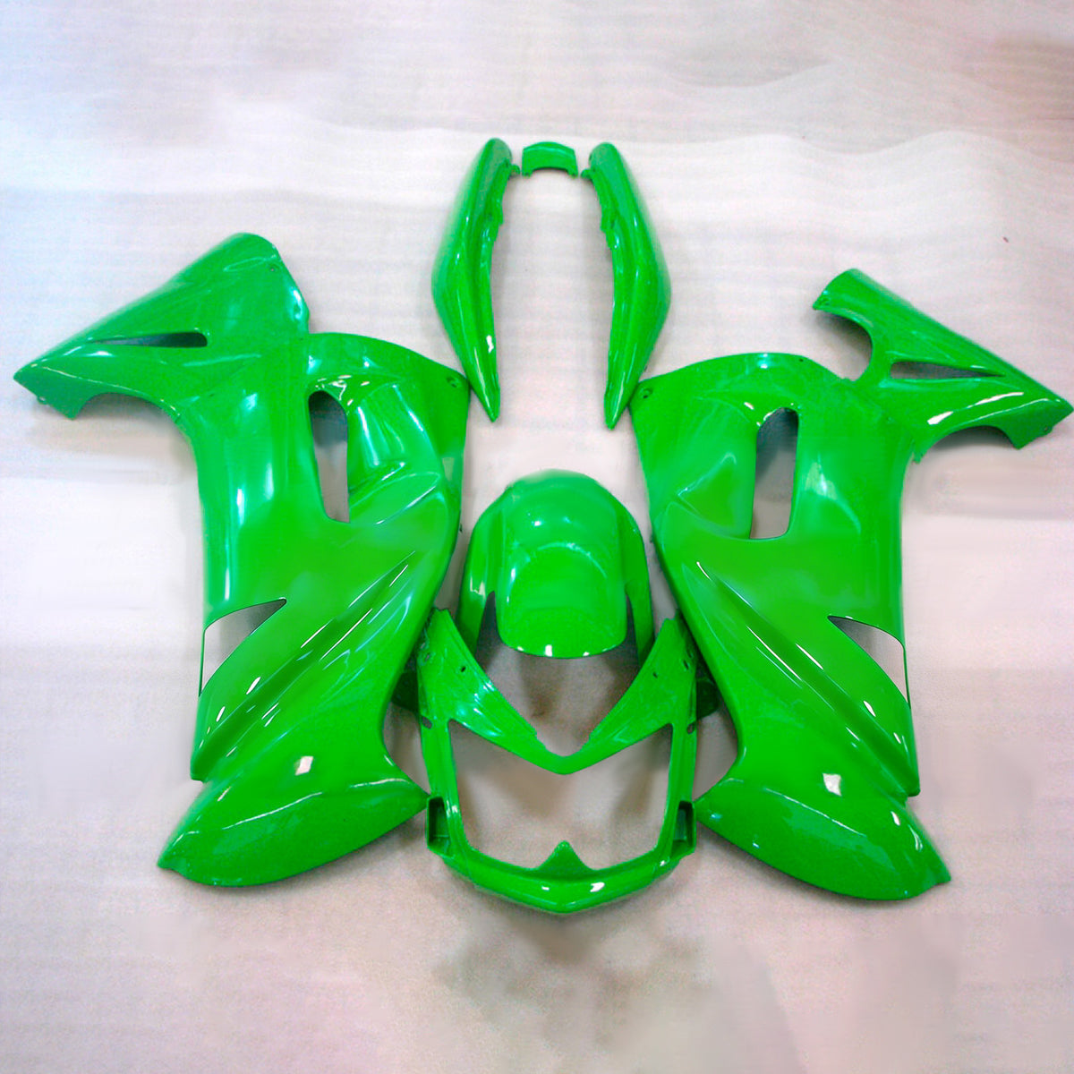 Amotopart 2006-2008 Kawasaki Ninja 650 ER-6F EX650 Gray Black Green Fairing Kit