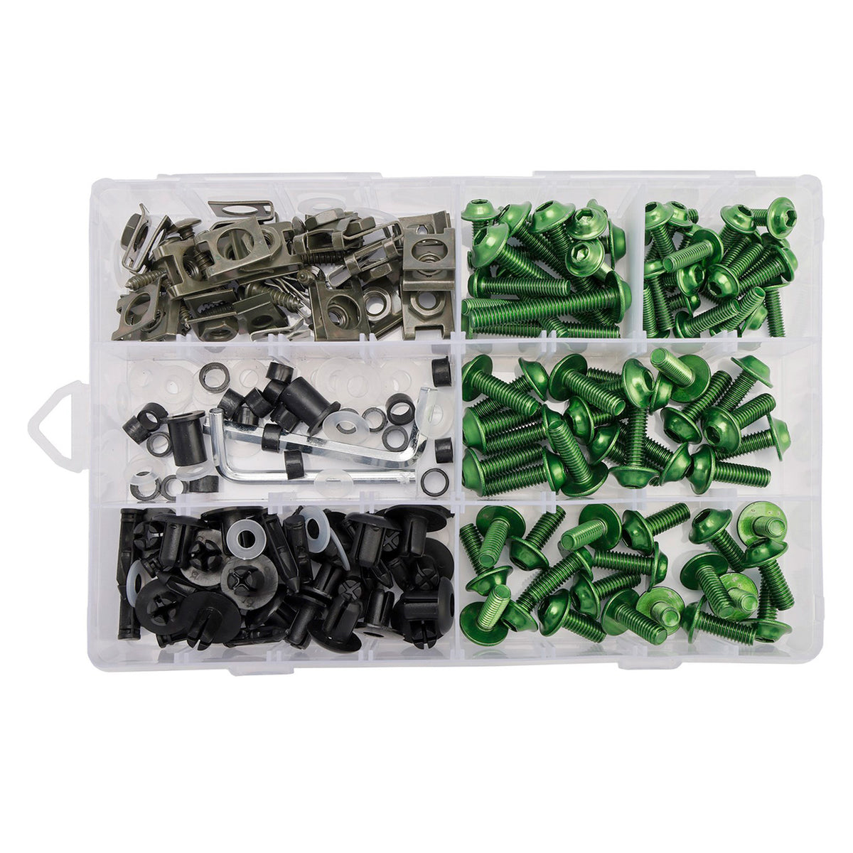 Amotopart 2006-2008 Kawasaki Ninja 650 ER-6F EX650 Gray Black Green Fairing Kit