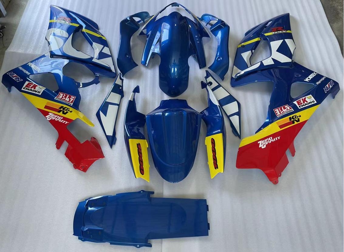 Amotopart 2005-2006 Suzuki GSXR1000 Fairing Blue Style4 Kit