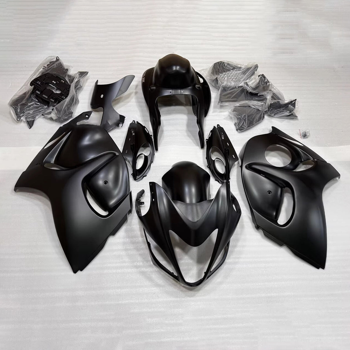 Amotopart 2008-2020 Suzuki Hayabusa GSX1300R Gray Black Fairing Kit