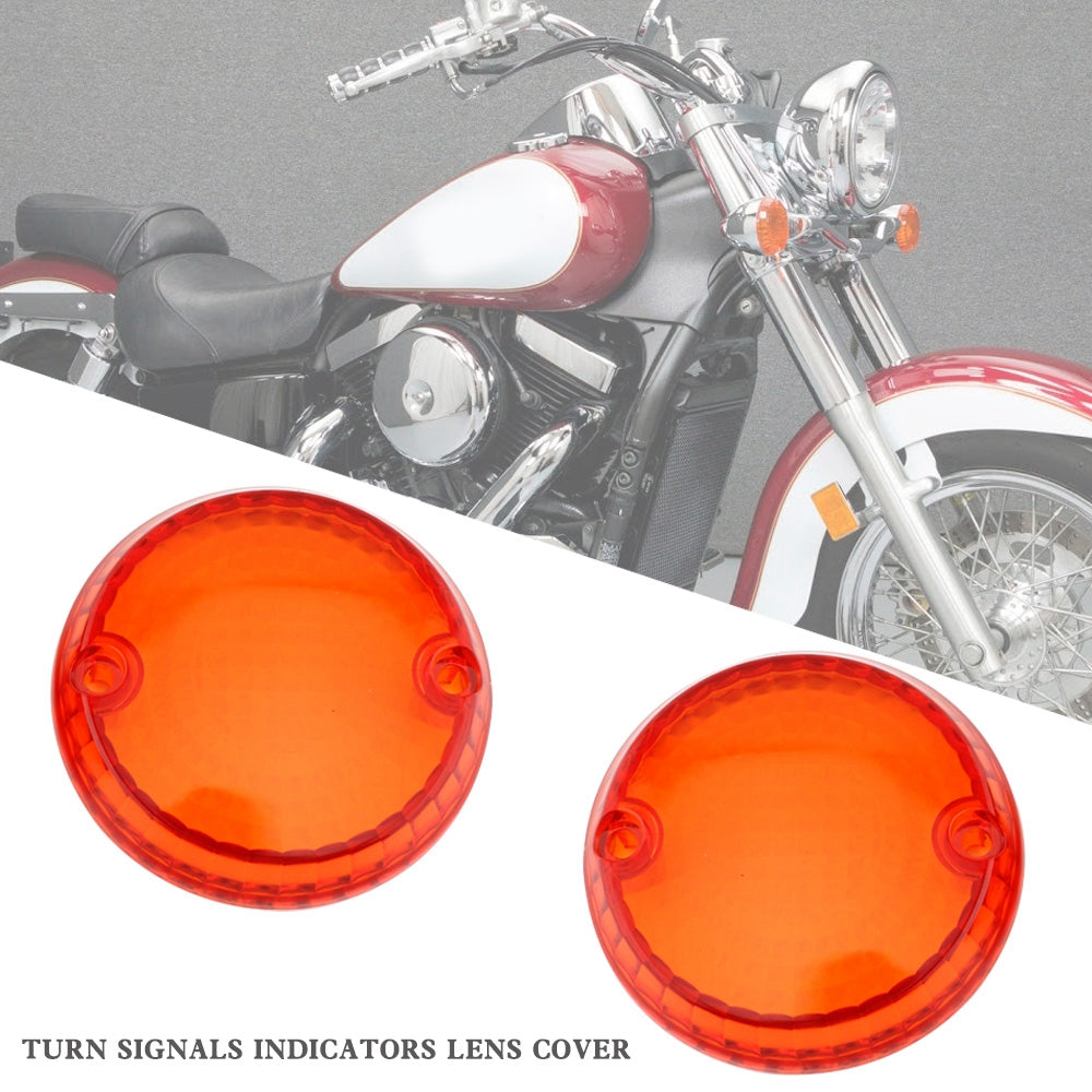 Turn Signals Indicators Lens Cover For Yamaha Kawasaki Vulcan 1500 VN