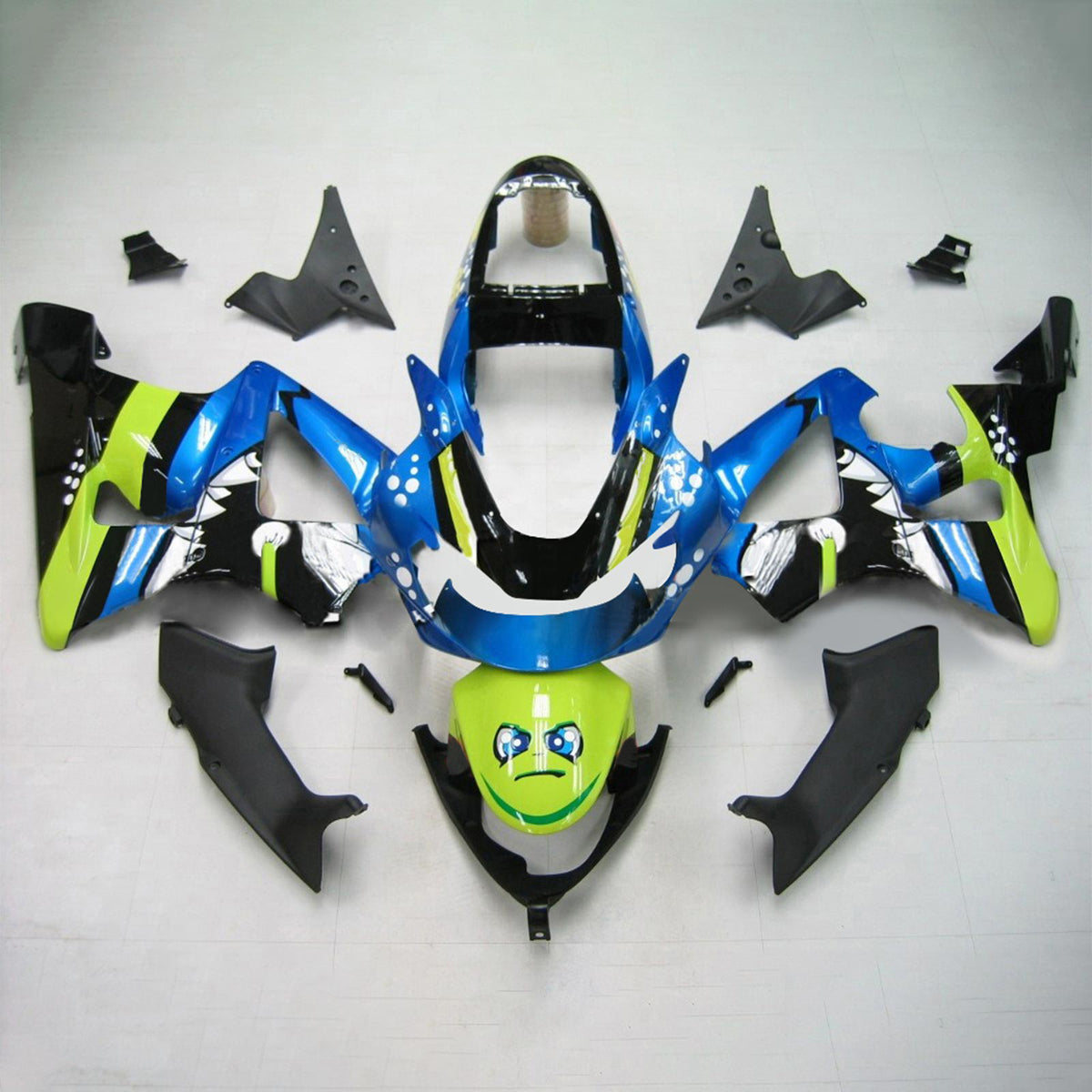 Amotopart 2000-2001 Honda CBR929RR Blue Yellow Fairing Kit