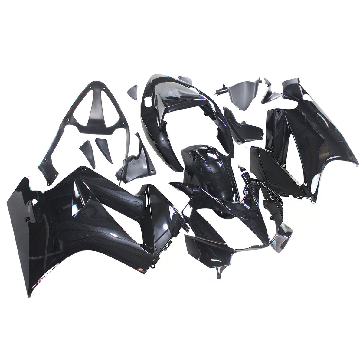 Amotopart 2002-2012 Honda VFR800 Black Fairing Kit