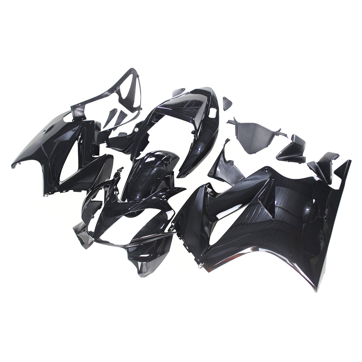 Amotopart 2002-2012 Honda VFR800 Black Fairing Kit