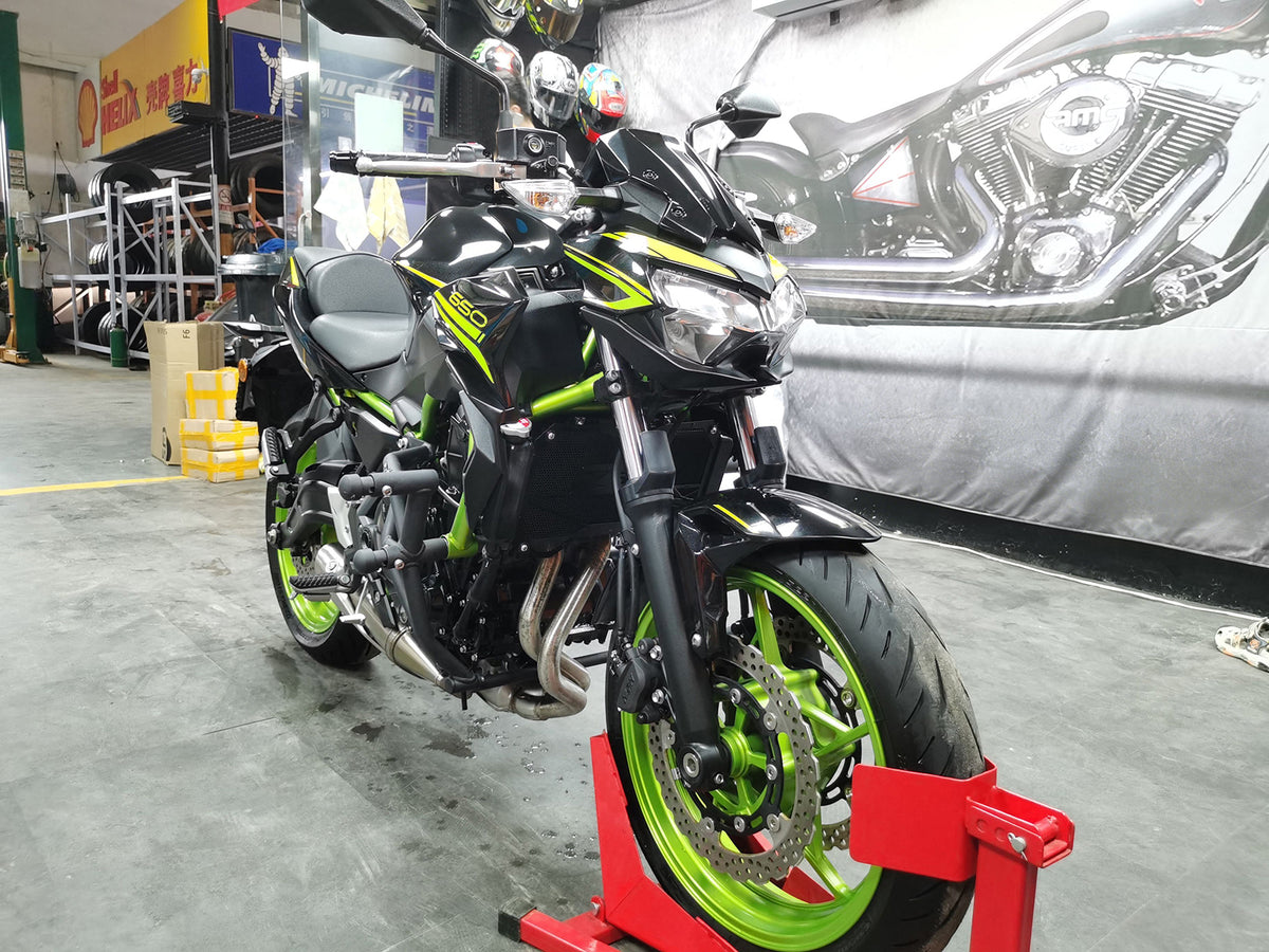 Amotopart 2020-2025 Kawasaki Z650 grijs zwart goud blauw kuipset
