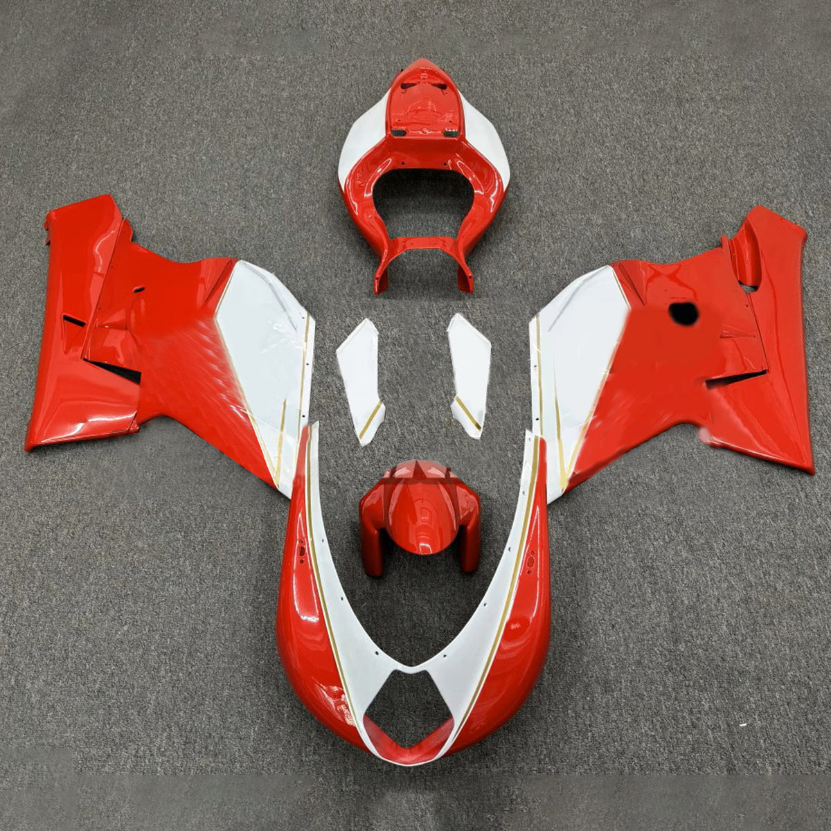 Amotopart 2005-2007 MV Agusta F4 1000 Red White Black Fairing Kit