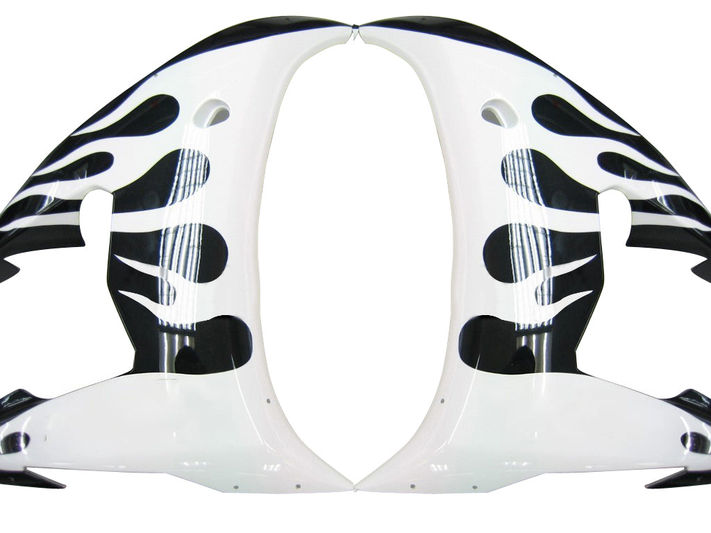 Amotopart 2003-2004 2006-2009 Yamaha YZF-R6 R6S White Black Fairing Kit