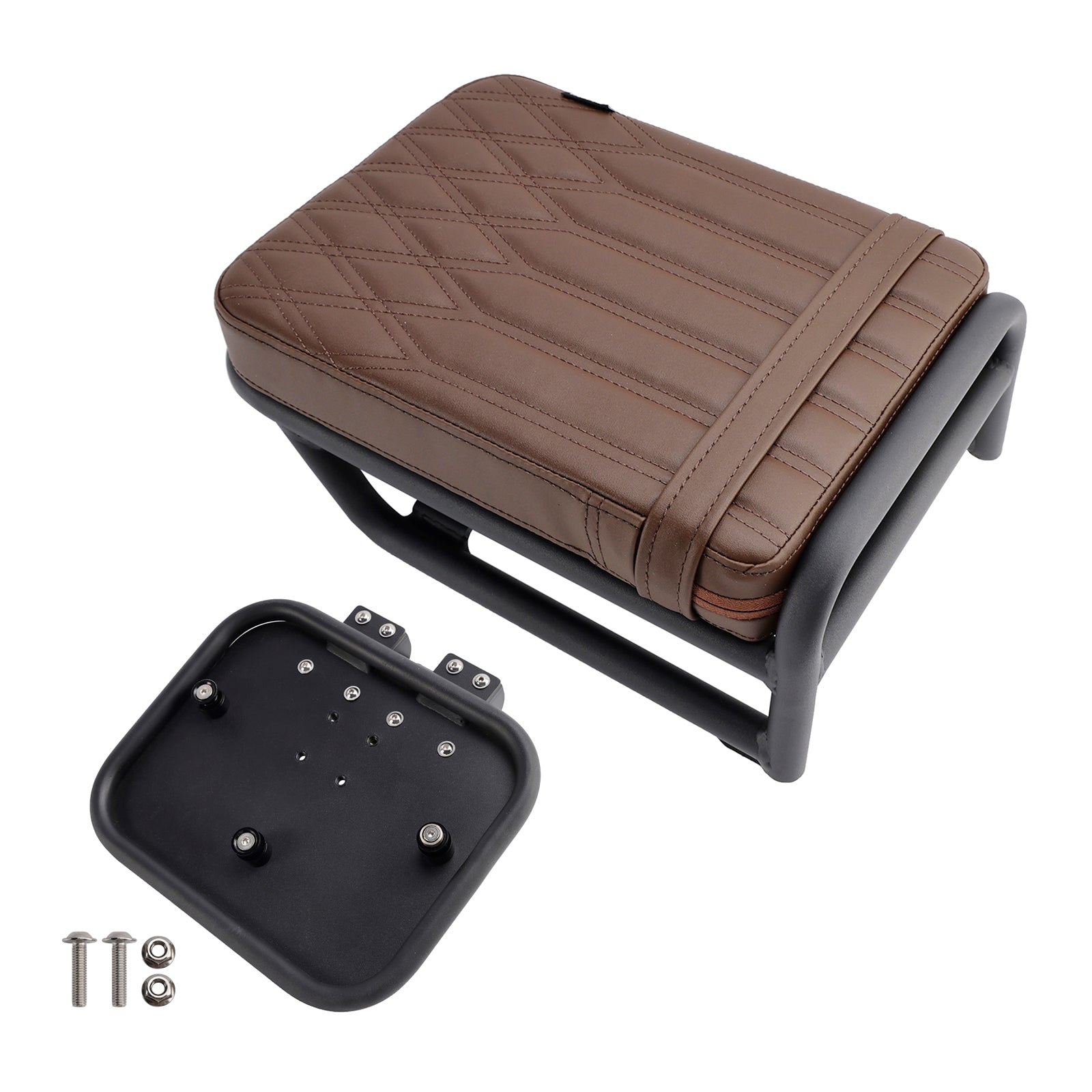20-23 Honda Ct125 Huntercub Rear Seat Cushion W/ Saddlebag Bracket Kit Black