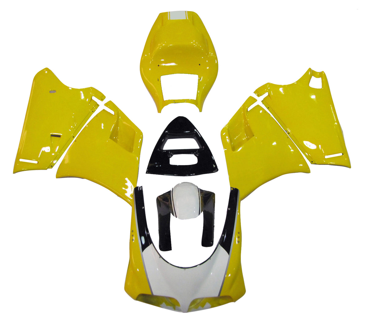 Amotopart 1996-2002 Ducati 748 916 996 998 Yellow Fairing Kit