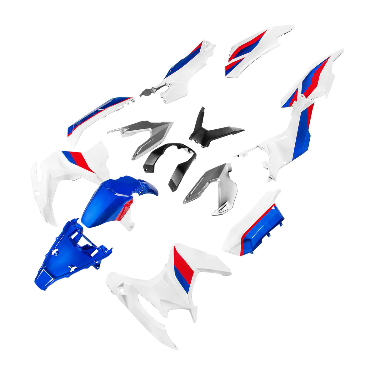 Amotopart 2023-2025 Honda ADV160 White Blue Fairing Kit
