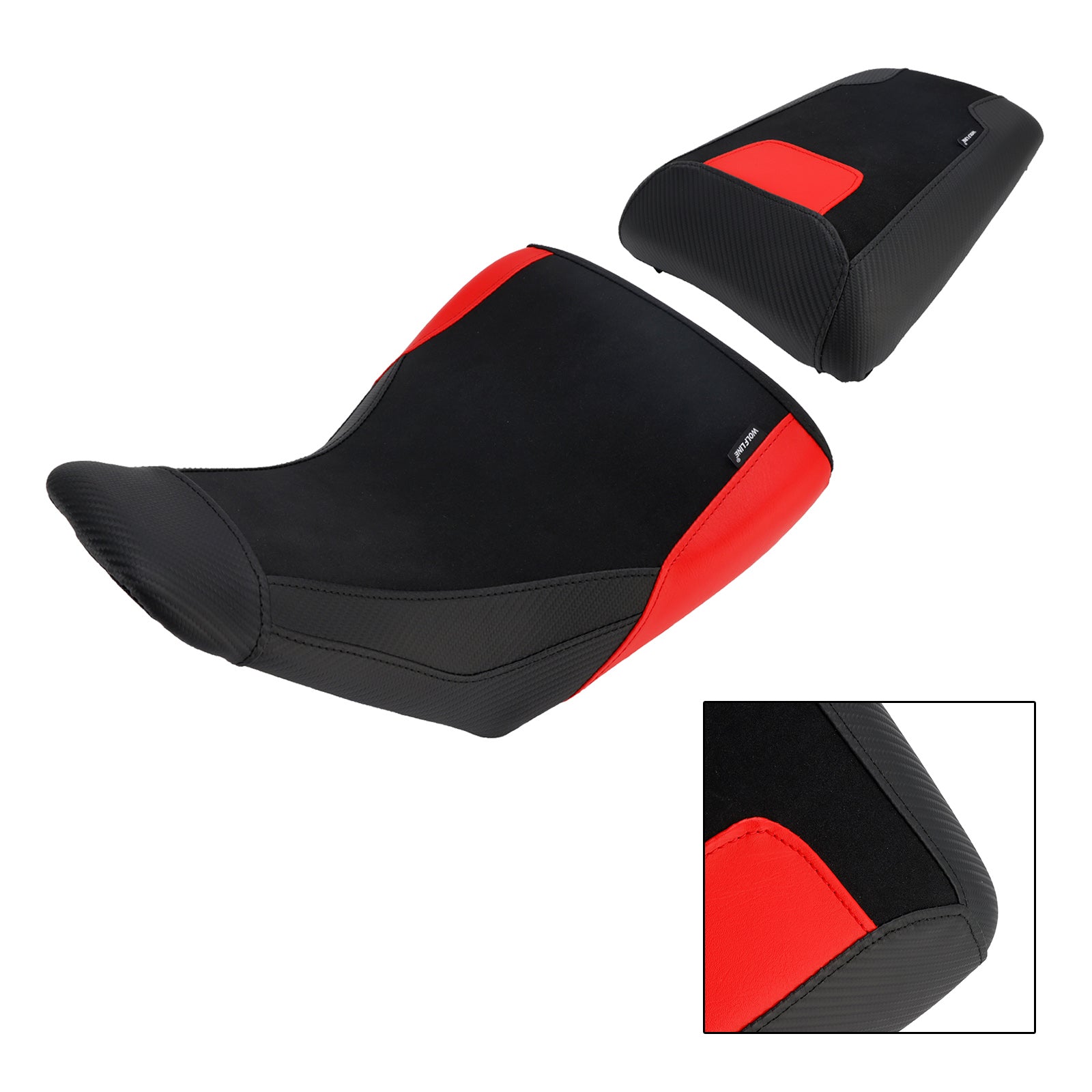23-25 ​​Suzuki V-Strom Dl1050 Anteriore&RKit di cuscinetti auricolari Ear Raider, vestibilità inferiore, colore rosso