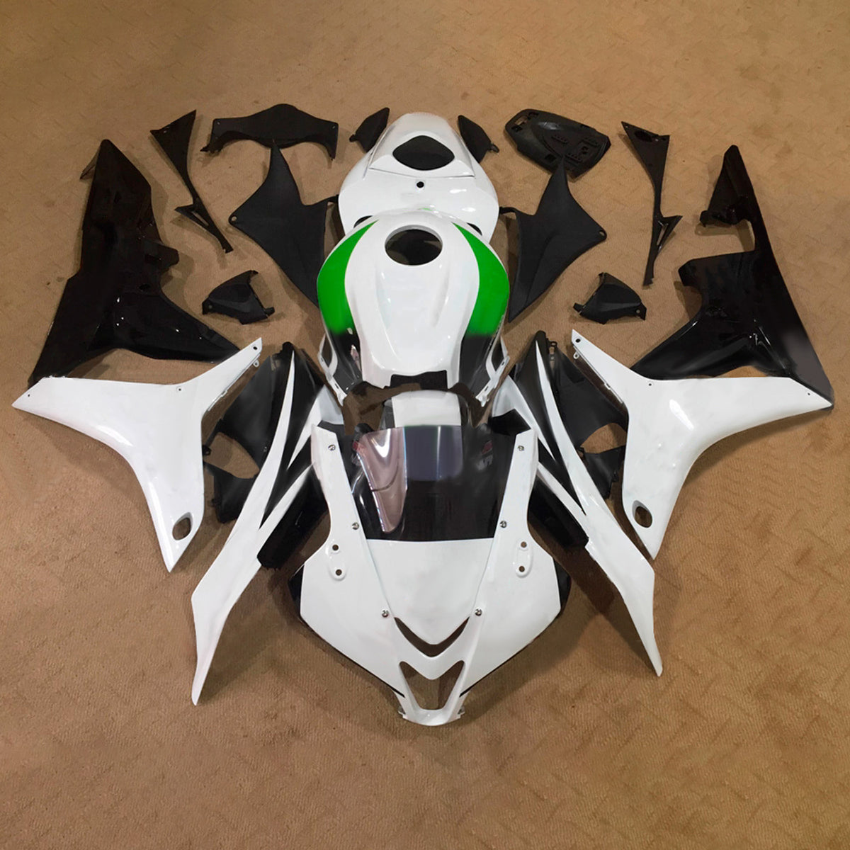 Amotopart 2007-2008 Honda CBR600RR F5 White Fairing Kit