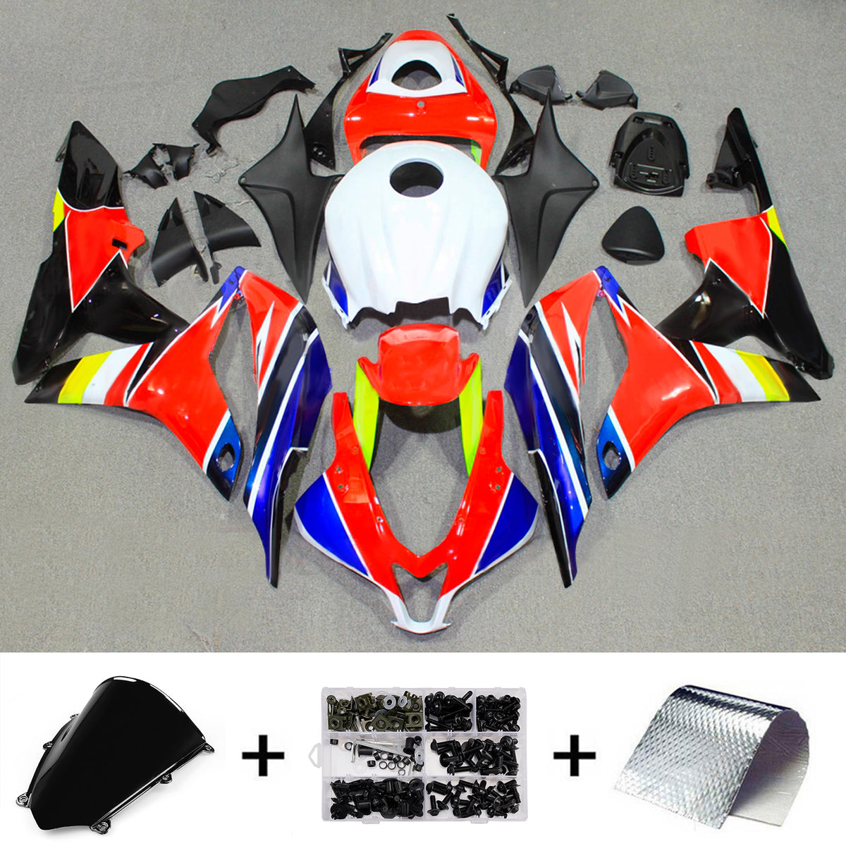 Amotopart 2007-2008 Honda CBR600RR F5 Red Fairing Kit