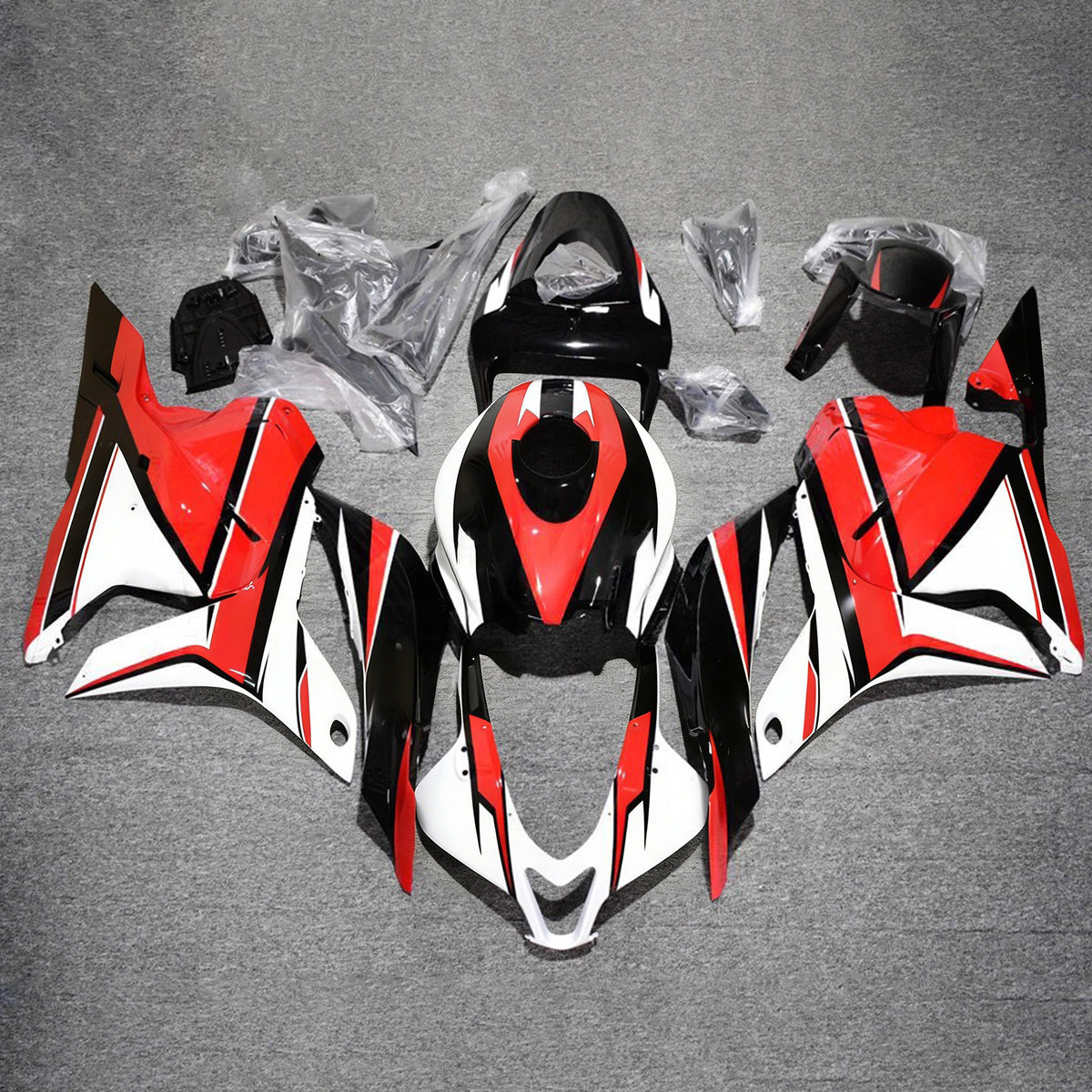 Amotopart 2009-2012 Honda CBR600RR F5 Red White Fairing Kit