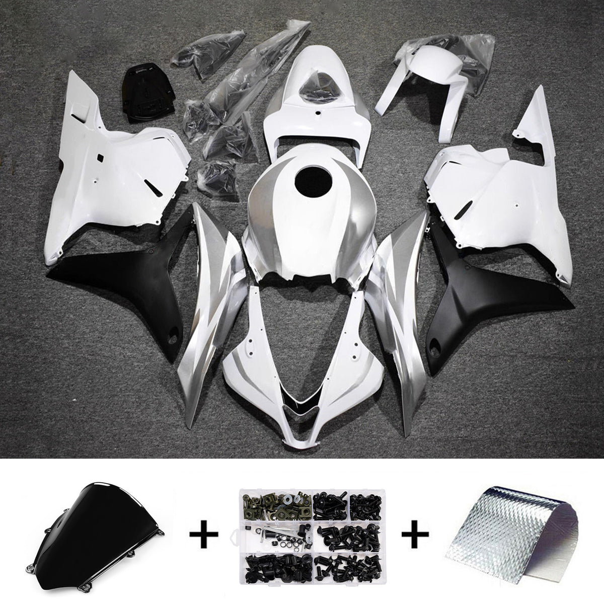 Kit carena bianca Amotopart 2009-2012 Honda CBR600RR F5