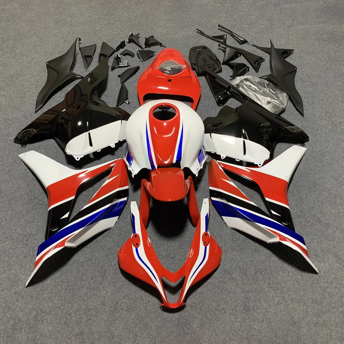 Amotopart 2009-2012 Honda CBR600RR F5 Red White Fairing Kit