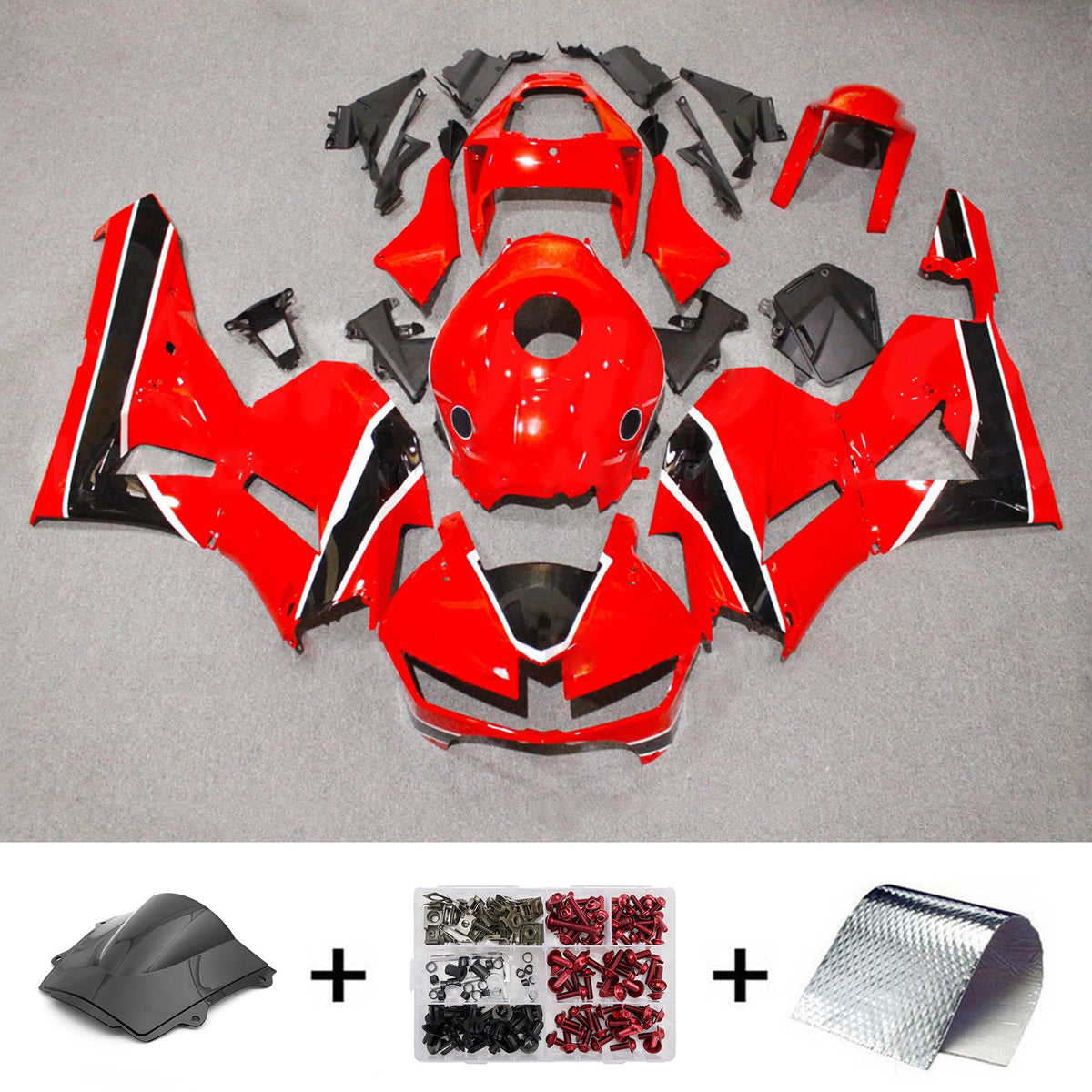 Amotopart 2013-2025 Honda CBR600RR F5 Red Fairing Kit