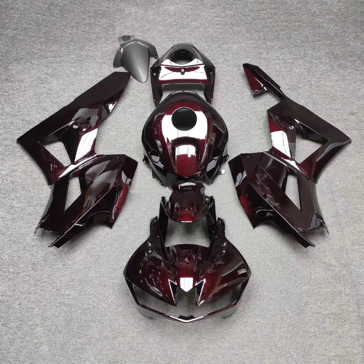 Amotopart 2013-2025 Honda CBR600RR F5 Carbon Fiber Pattern Fairing Kit