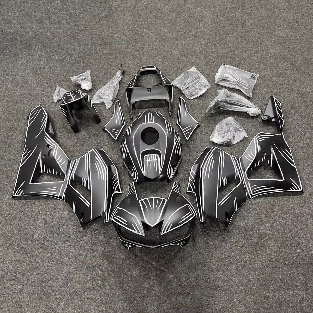Amotopart 2013-2025 Honda CBR600RR F5 Black Fairing Kit