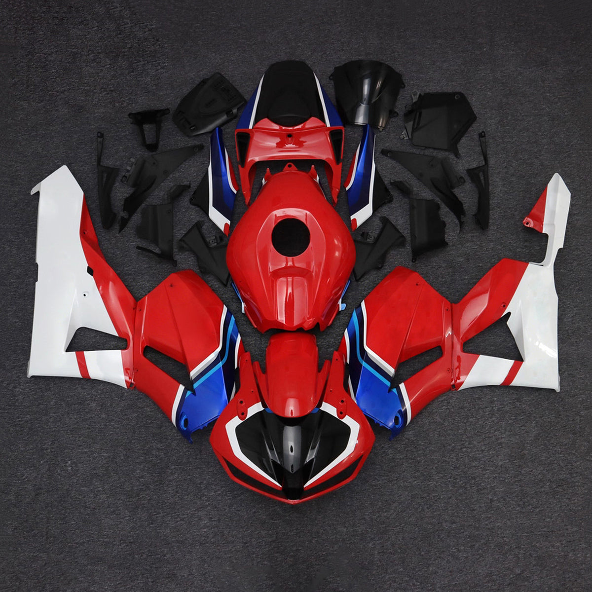 Zestaw owiewek Amotopart 2013-2025 do Hondy CBR600RR F5 w kolorze czerwonym