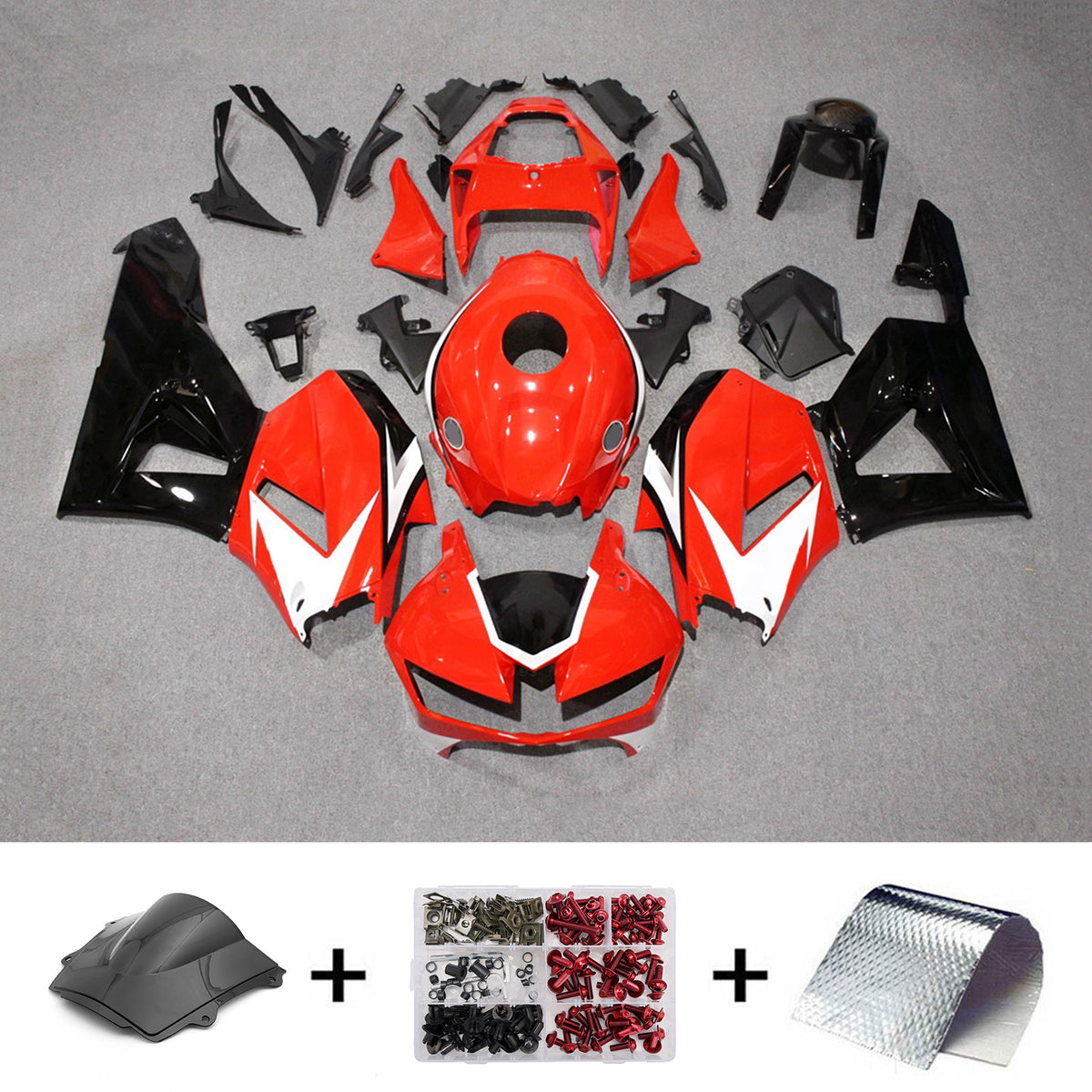 Amotopart 2013-2025 Honda CBR600RR F5 Red Fairing Kit