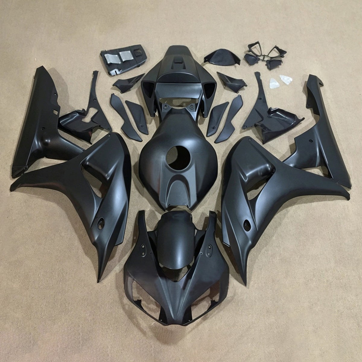 Kit de carenagem preta Amotopart 2006-2007 Honda CBR1000RR
