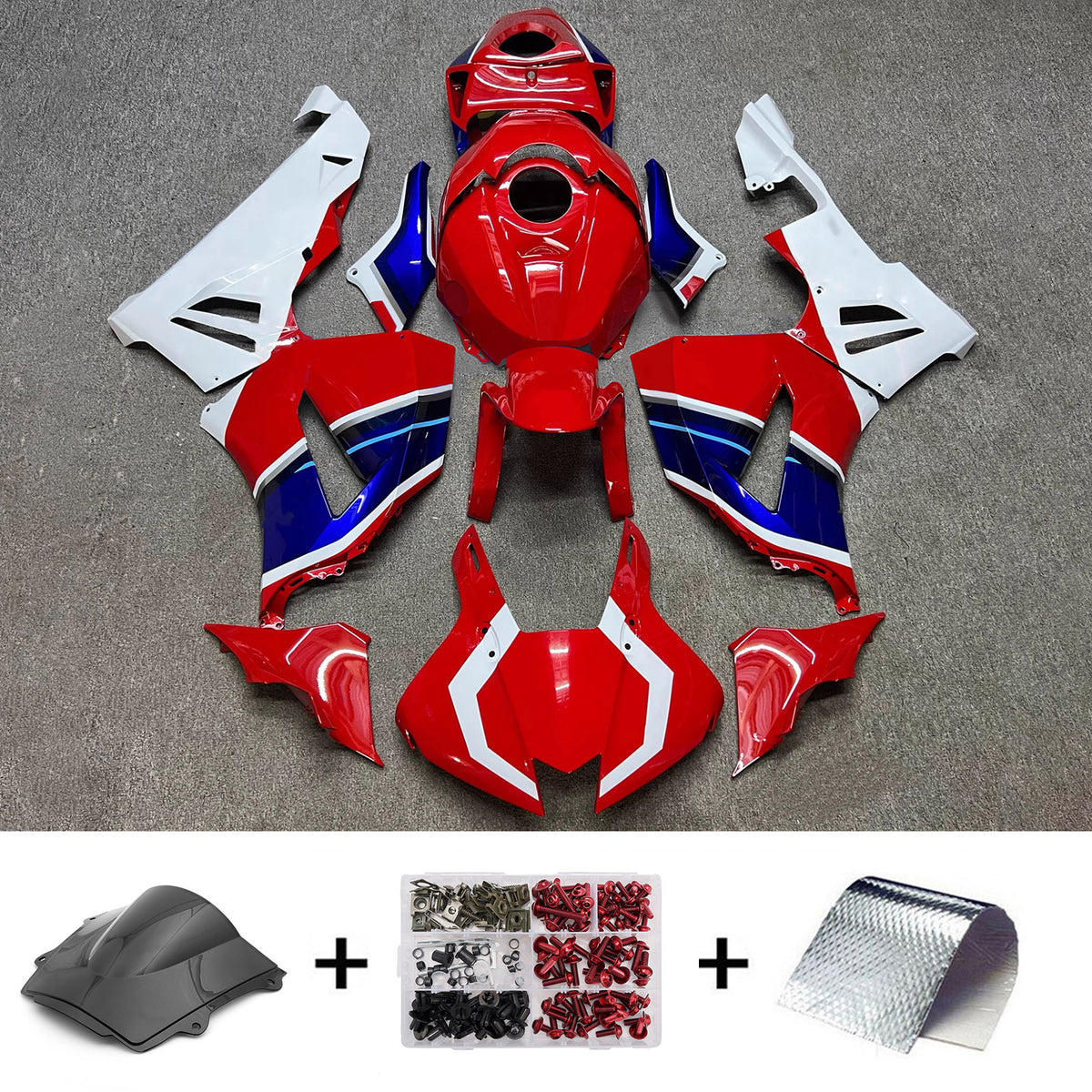 Amotopart 2024-2026 Honda CBR600RR rood grijs zwart kuipset